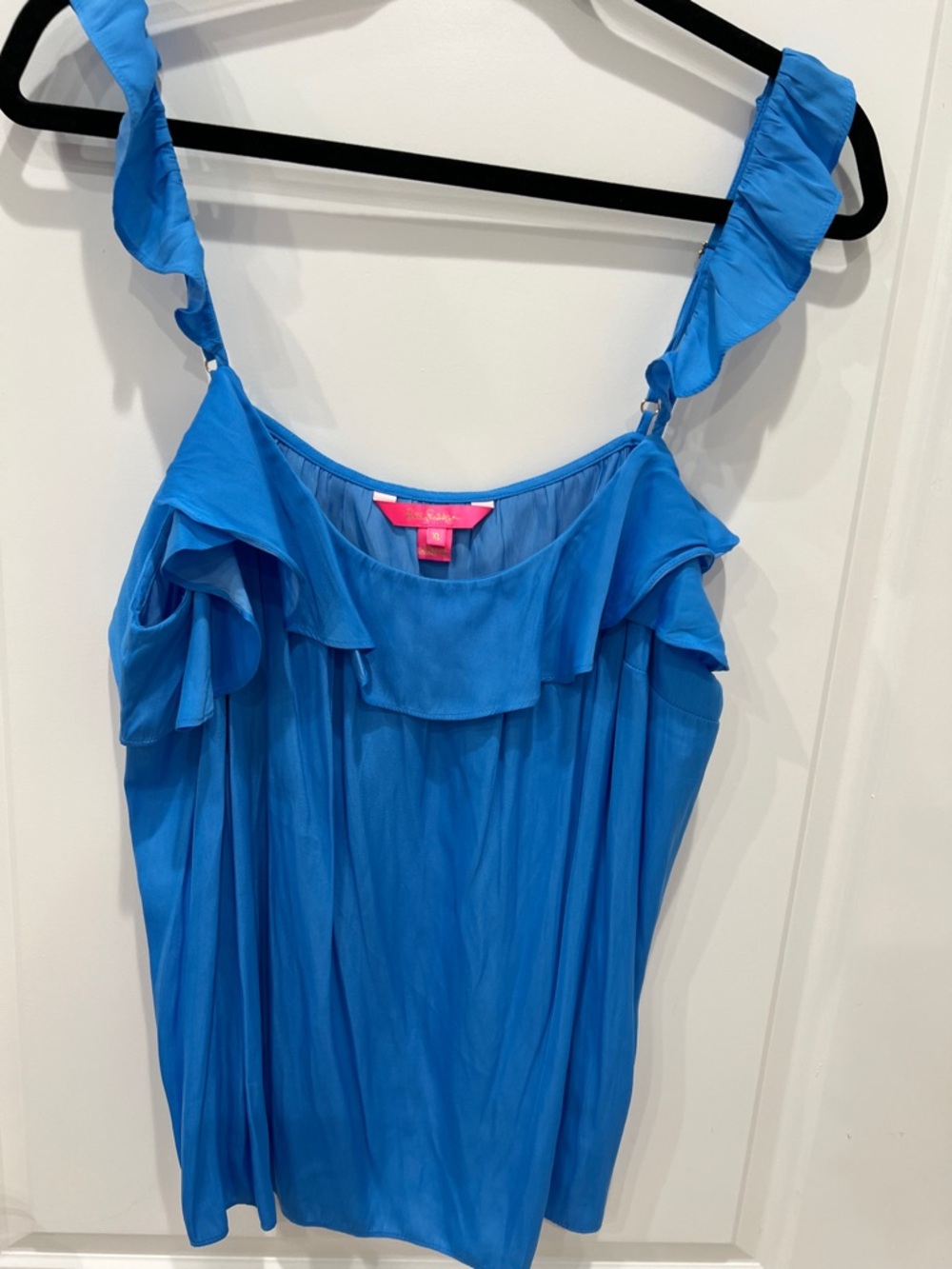 Lilly Pulitzer Bright Blue Ruffle-Trim Camisole